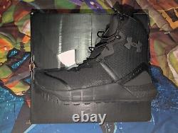 Bottes tactiques militaires Under Armour Micro G Valsetz pour homme, noires, taille 11 pour homme, neuves dans leur boîte.