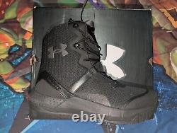 Bottes tactiques militaires Under Armour Micro G Valsetz pour homme, noires, taille 11 pour homme, neuves dans leur boîte.