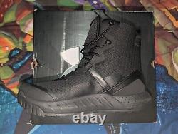 Bottes tactiques militaires Under Armour Micro G Valsetz pour homme, noires, taille 11 pour homme, neuves dans leur boîte.