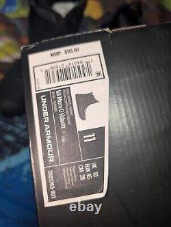Bottes tactiques militaires Under Armour Micro G Valsetz pour homme, noires, taille 11 pour homme, neuves dans leur boîte.