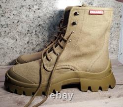 Bottes tactiques militaires, de randonnée et de combat pour hommes DSQUARED2 Italie vert olive 12