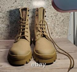 Bottes tactiques militaires, de randonnée et de combat pour hommes DSQUARED2 Italie vert olive 12