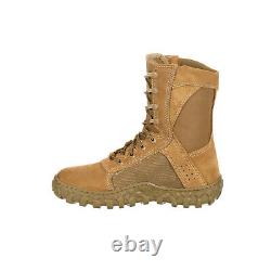 Bottes tactiques militaires en cuir marron pour hommes Rocky S2V FQ0000104