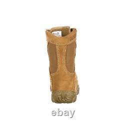 Bottes tactiques militaires en cuir marron pour hommes Rocky S2V FQ0000104