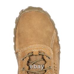Bottes tactiques militaires en cuir marron pour hommes Rocky S2V FQ0000104