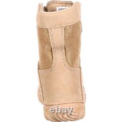 Bottes tactiques militaires en cuir tan NIB ROCKY Men's 105 SV2V SPECIAL OPS 8M