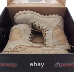 Bottes tactiques militaires en cuir tan NIB ROCKY Men's 105 SV2V SPECIAL OPS 8M