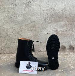 Bottes tactiques militaires pour hommes en cuir, chaussures de combat, de patrouille et de sécurité de l'armée