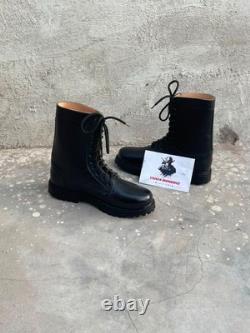 Bottes tactiques militaires pour hommes en cuir, chaussures de combat, de patrouille et de sécurité de l'armée