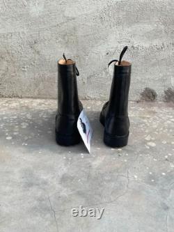Bottes tactiques militaires pour hommes en cuir, chaussures de combat, de patrouille et de sécurité de l'armée