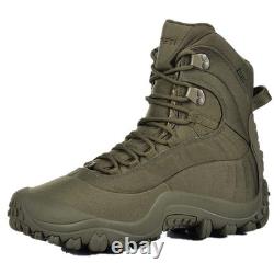 Bottes tactiques montantes pour homme SKENARY, bottes de combat militaires imperméables, olive
