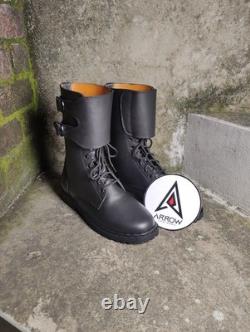Bottes tactiques noires Armée combat style militaire à lacets montantes en cuir durables