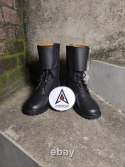 Bottes tactiques noires Armée combat style militaire à lacets montantes en cuir durables