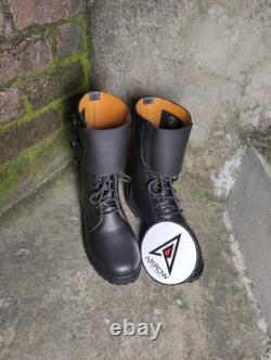 Bottes tactiques noires Armée combat style militaire à lacets montantes en cuir durables
