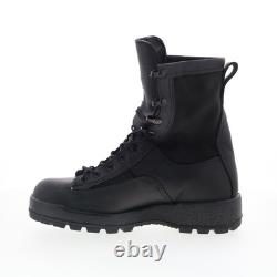 Bottes tactiques noires en cuir pour hommes McRae Army Temperate Fabriquées aux États-Unis 3BTW