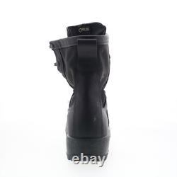 Bottes tactiques noires en cuir pour hommes McRae Army Temperate Fabriquées aux États-Unis 3BTW