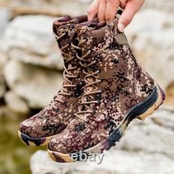 Camouflage Bottes Militaires Tactiques Montagne Randonnée Desert Chasse Chaussures