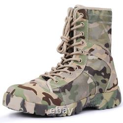 Camouflage Hommes Tactiques Bottes Militaires Chasse De Montagne Combat Desert Chaussures De Travail