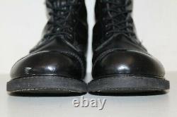 Carolina Mens 10 Jump Boots Sz 10 Cap Toe Tactical Military Black Leather États-unis