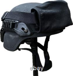 Casque balistique militaire avancé de combat ACH noir tactique SWAT Protech, grande taille