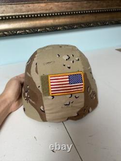 Casque de combat militaire en désert, équipement tactique de l'armée, camouflage beige