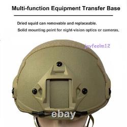 Casque tactique Airsoft Paintball Militaire Combat Rapide Chasse Tir Style PJ