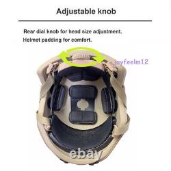 Casque tactique Airsoft Paintball Militaire Combat Rapide Chasse Tir Style PJ