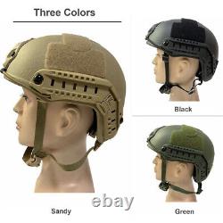 Casque tactique Airsoft Paintball Militaire Combat Rapide Style PJ Chasse Tir