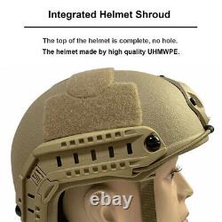 Casque tactique Airsoft Paintball Militaire Combat Rapide Style PJ Chasse Tir