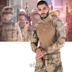 Chemise d'infanterie tactique de combat et pantalons de trekking commando - Équipement militaire premium