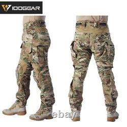 Chemise et pantalon de combat tactique G3 avec genouillères, uniforme de combat militaire airsoft