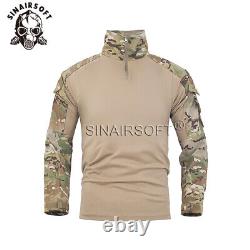 Chemise et pantalon de combat tactique militaire G3 avec genouillères, uniforme BDU de paintball.