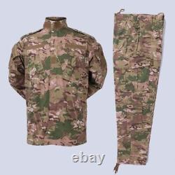 Chemise et pantalon de l'uniforme de combat militaire, costumes de camouflage tactique pour la jungle et la forêt.