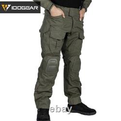 Chemise et pantalon tactiques de combat G3 avec genouillères, uniforme de combat militaire airsoft