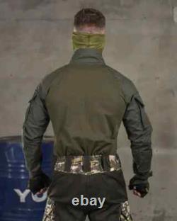 Chemise militaire de combat tactique avec patch vert