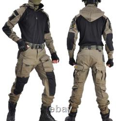 Chemise tactique Airsoft pour homme, pantalon, tenue de combat G3, uniforme camouflage militaire BDU de l'armée