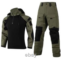 Chemise tactique Airsoft pour homme, pantalon, tenue de combat G3, uniforme camouflage militaire BDU de l'armée