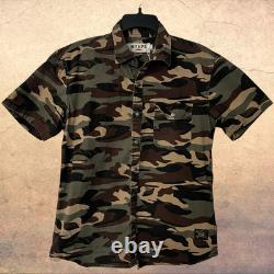 Chemise tactique à snap up Lima Camo WTAPS pour homme, taille large, militaire, extérieur