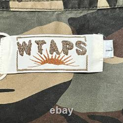 Chemise tactique à snap up Lima Camo WTAPS pour homme, taille large, militaire, extérieur