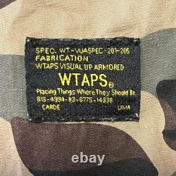 Chemise tactique à snap up Lima Camo WTAPS pour homme, taille large, militaire, extérieur