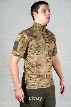 Chemise tactique ubacs multicam ripstop combat militaire manches courtes pour hommes