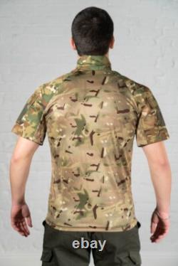 Chemise tactique ubacs multicam ripstop combat militaire manches courtes pour hommes