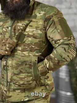 Costume de combat d'assaut multicam avec genouillères, costume militaire tactique multicam