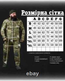 Costume de combat d'assaut multicam avec genouillères, costume militaire tactique multicam