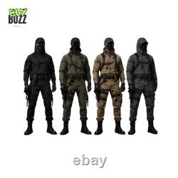 Costume de cosplay militaire tactique, combinaison de combat à capuche, tenue cargo pour adulte