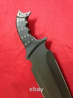 Couteau Bowie de combat tactique RaB fait main en acier D2 pleine tang pour la chasse