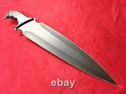 Couteau Bowie de combat tactique RaB fait main en acier D2 pleine tang pour la chasse