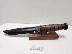 Couteau KABAR Tactique Militaire en Acier au Carbone US Légende USMC 1217 + Fourreau