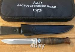 Couteau Russe A&R Zlatoust Finka KGB Tactique Militaire de Combat de Chasse RARE