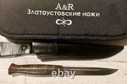 Couteau Russe A&R Zlatoust Finka KGB Tactique Militaire de Combat de Chasse RARE